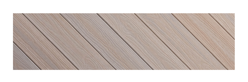Greige tone like a perfectly weathered boardwalk.