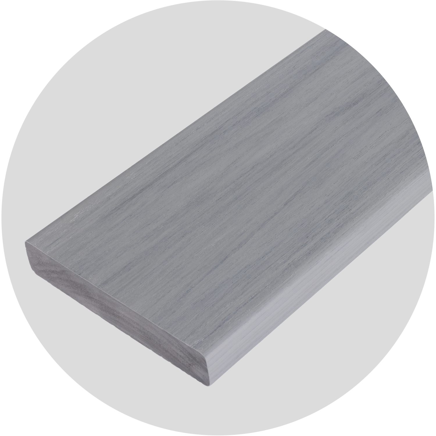 Cool, deep slate grey PVC.